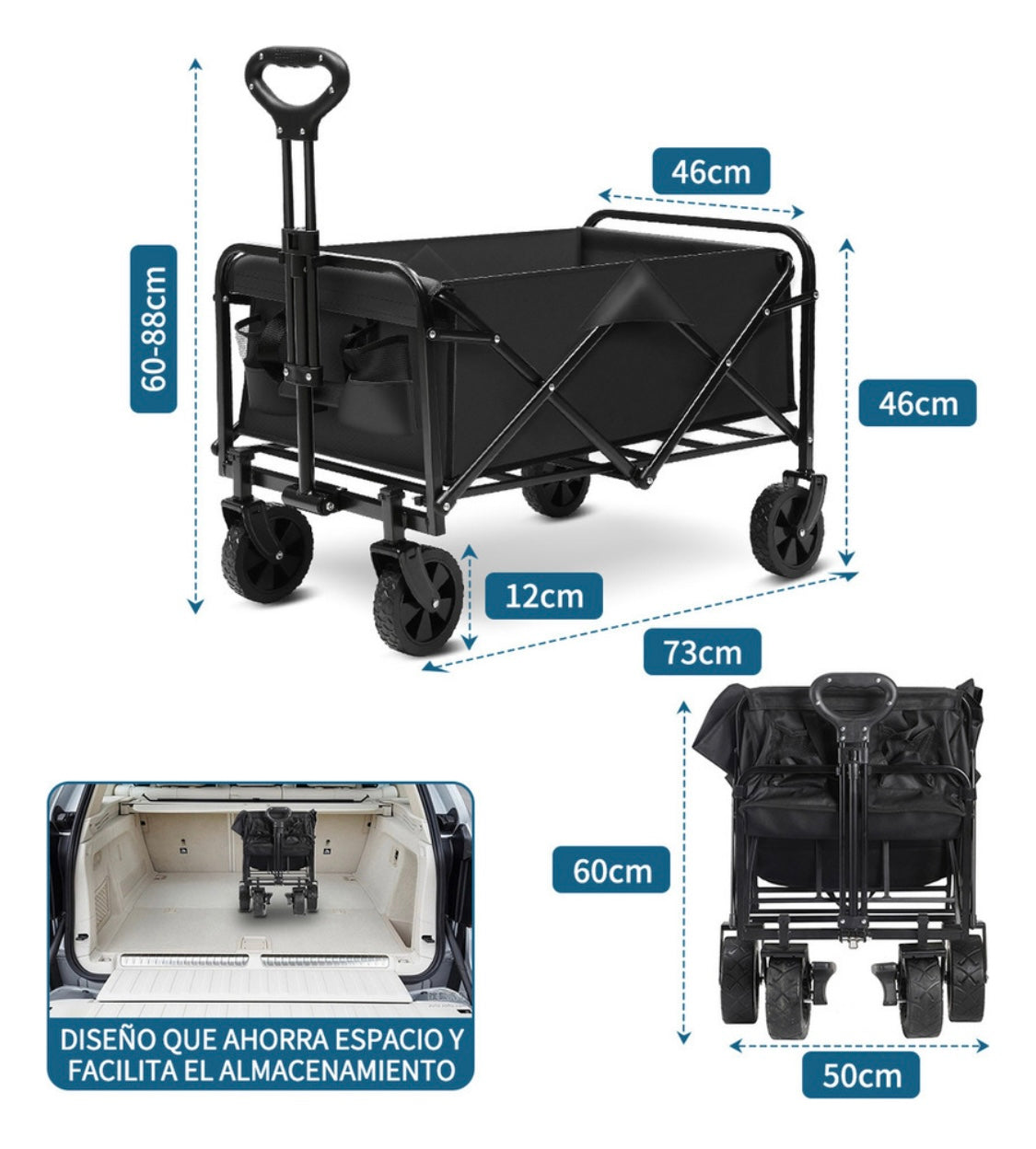 Carro plegable multiusos
