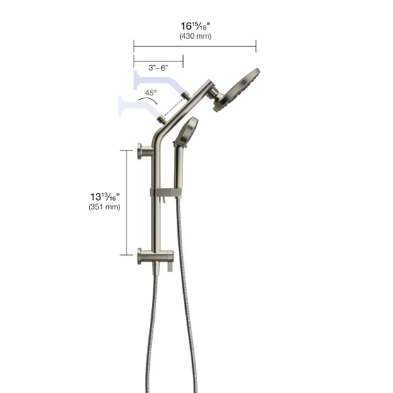 Regadera HydroRail 3en1 KOHLER