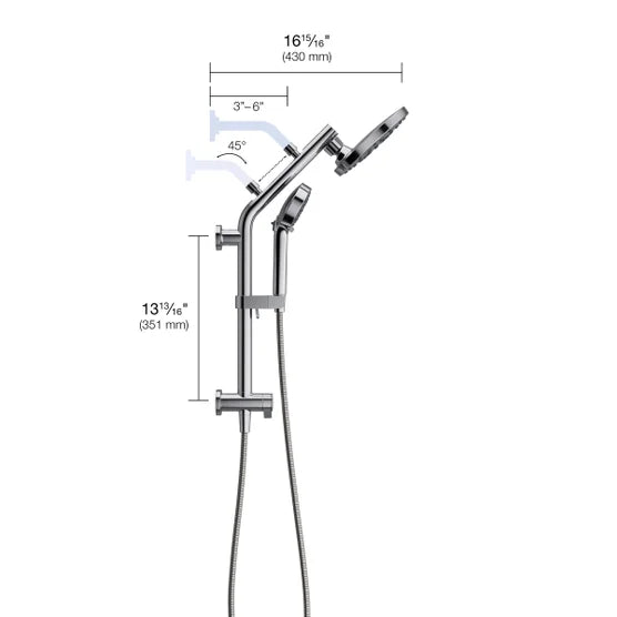 Regadera HydroRail 3en1 KOHLER