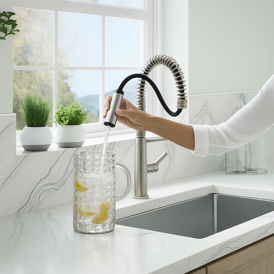 Mezcladora de cocina profesional con resorte flexible